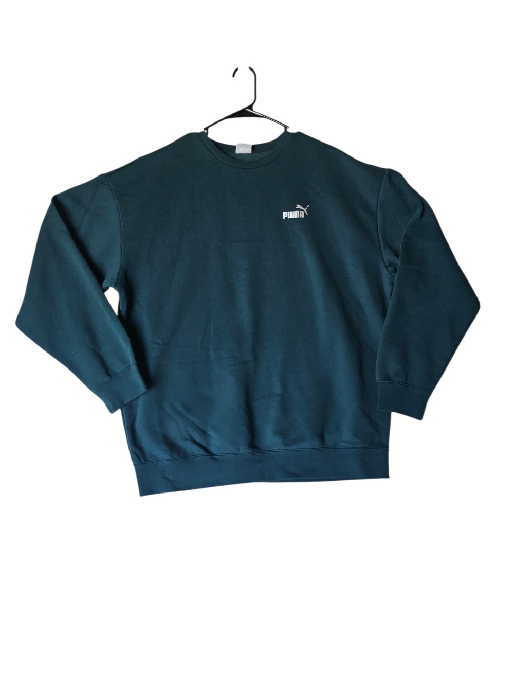 PUMA Men's RAD/CAL Metallic Crewneck Sweatshirt - Green Terrain - Size L - NWT